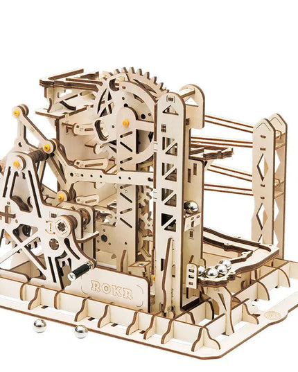 Wooden toy 3D hand-inserted puzzle gift mechanical transmission model beldemo5-toys2
