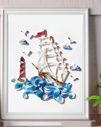 Quilted Paper Illustration Material Package Set Lobby Decoration Painting Slot beldemo5-toys2