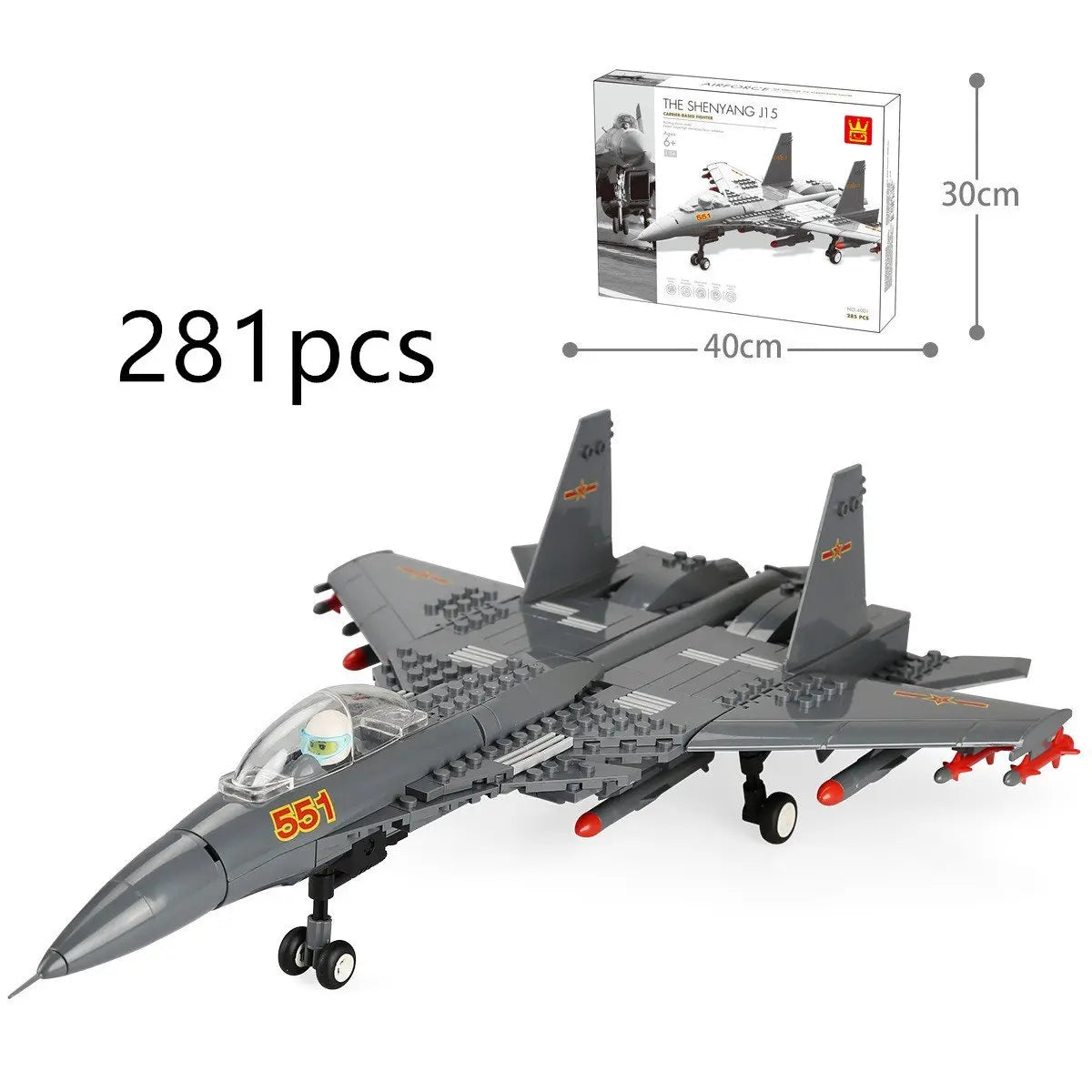 Airplane model inserting building blocks beldemo5-toys2