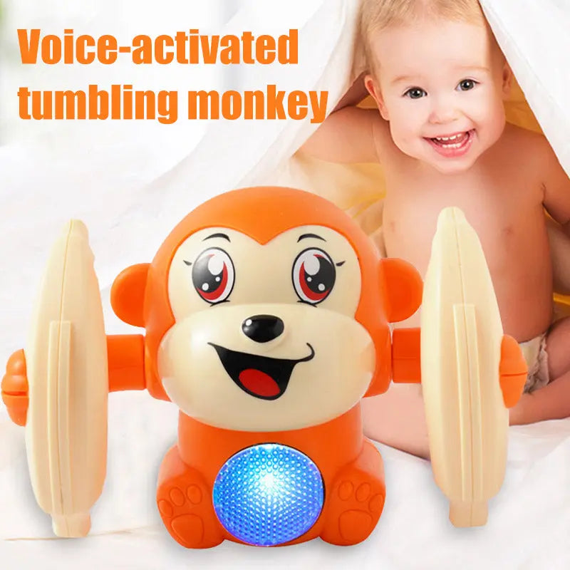 Baby Toys Electric Tumbling Monkey Light Music Puzzle Sound Tipping Monkey Kids Toys Early Educational Toys For Children Gifts beldemo5-toys2