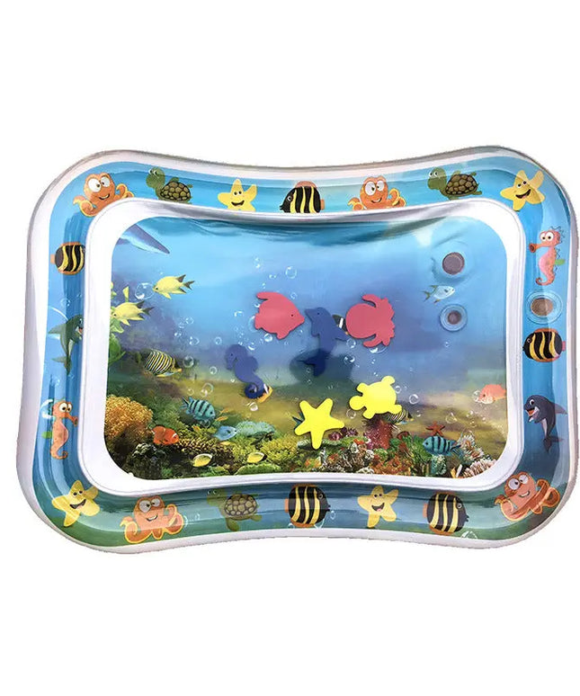 Baby Inflatable Water Mat, Infants Summer Beach Water Mat Patted Pad Water Cushion For Infants Toddlers Summer Activity Play Toys Baby Pillows beldemo5-toys2