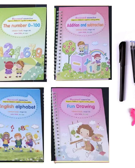 Sank Magic Practice Copybook no erase children's poster in English grooved poster beldemo5-toys2