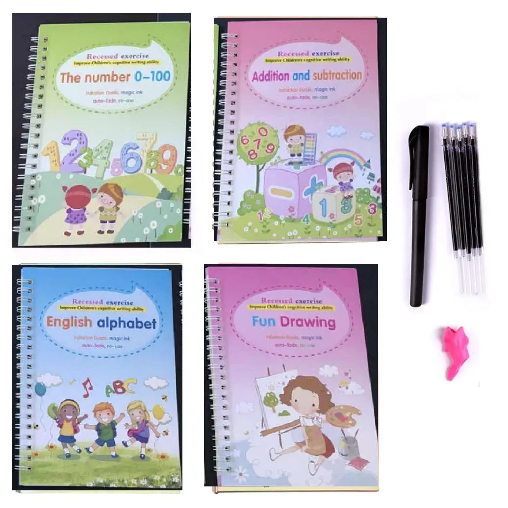Sank Magic Practice Copybook no erase children's poster in English grooved poster beldemo5-toys2