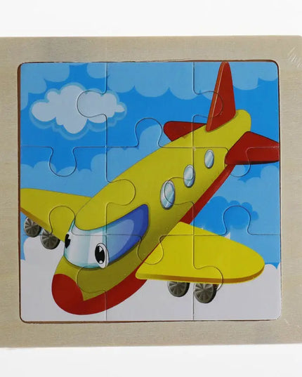 Children cartoon 3D puzzle 9 pieces puzzle animal wooden beldemo5-toys2