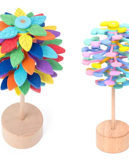 Solid Wooden Rotating Lollipop Fischer Series Creative Ornaments Decompression Toys Decompression Artifact Gyro beldemo5-toys2