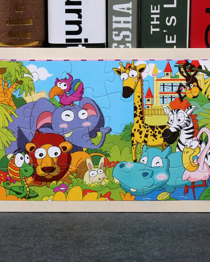 Cartoon Pictures 24 Pieces Of Wooden Jigsaw Puzzle beldemo5-toys2