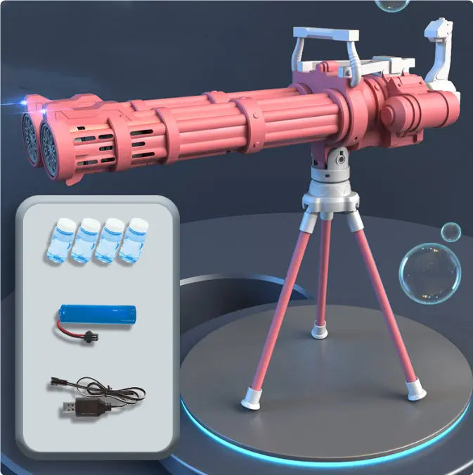 Super Big Double-Tube Bubble Gun Machine Outdoor Blowing Soap Bubble Maker Toy Automatic Water Toy For Children Birthday Party beldemo5-toys2