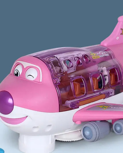 360 Rotating Electric Plane Airplane Toys For Kids Bump And Go Action Toddler Toy Plane With LED Flashing Light Sound For Boys beldemo5-toys2