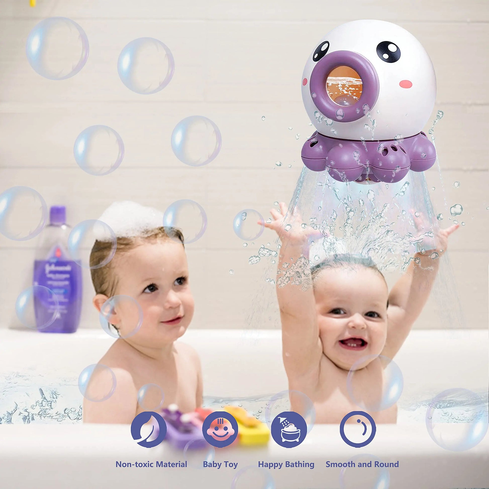 Octopus Fountain Bath Toy Water Jet Rotating Shower Bathroom Toy Summer Water Toys Sprinkler Beach Toys Kids Water Toys beldemo5-toys2