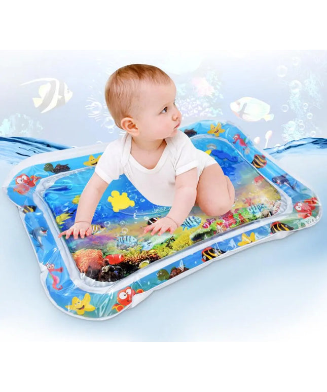 Baby Inflatable Water Mat, Infants Summer Beach Water Mat Patted Pad Water Cushion For Infants Toddlers Summer Activity Play Toys Baby Pillows beldemo5-toys2