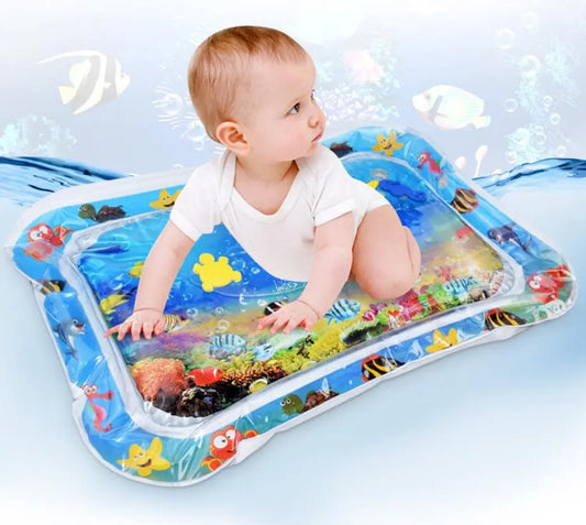 Baby Inflatable Water Mat, Infants Summer Beach Water Mat Patted Pad Water Cushion For Infants Toddlers Summer Activity Play Toys Baby Pillows beldemo5-toys2