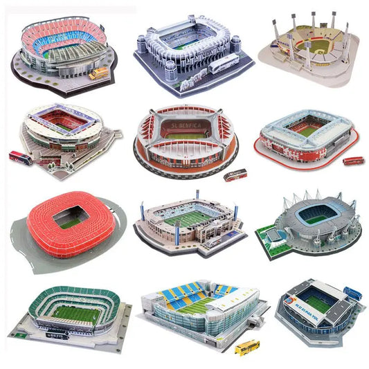 Classic Jigsaw DIY 3D Puzzle World Football Stadium European Soccer Playground Assembled Building Model Puzzle Toys For Children beldemo5-toys2