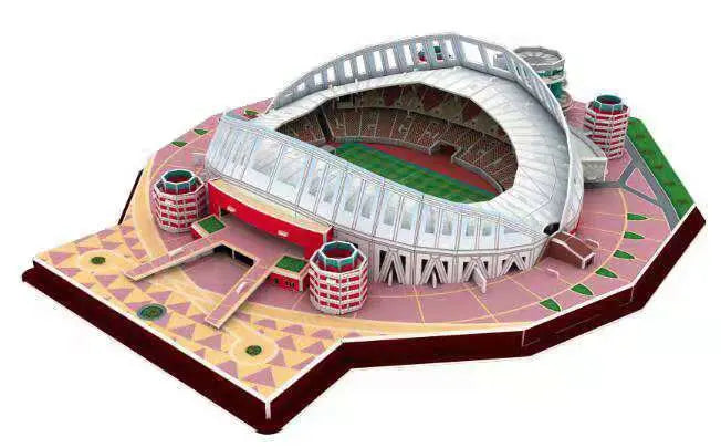 Classic Jigsaw DIY 3D Puzzle World Football Stadium European Soccer Playground Assembled Building Model Puzzle Toys For Children beldemo5-toys2