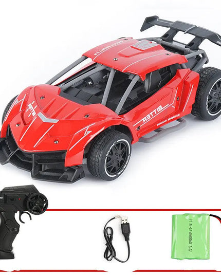 Remote control car high-speed four-wheel drive alloy off-road wireless charging toy car beldemo5-toys2