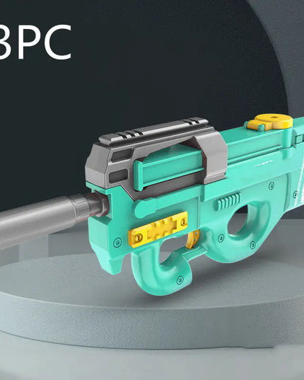 New P90 Electric Water Gun High-Tech Kids Toys Outdoor Beach Pool Large Capacity Summer Gel Blasting Water Gun For Adults beldemo5-toys2