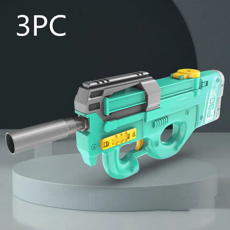 New P90 Electric Water Gun High-Tech Kids Toys Outdoor Beach Pool Large Capacity Summer Gel Blasting Water Gun For Adults beldemo5-toys2