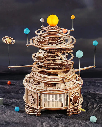 Robotime ROKR 316PCS Rotatable Mechanical Orrery 3D Wooden Puzzle Games Assemble Model Building Kits Toys Gift For Children Boys beldemo5-toys2