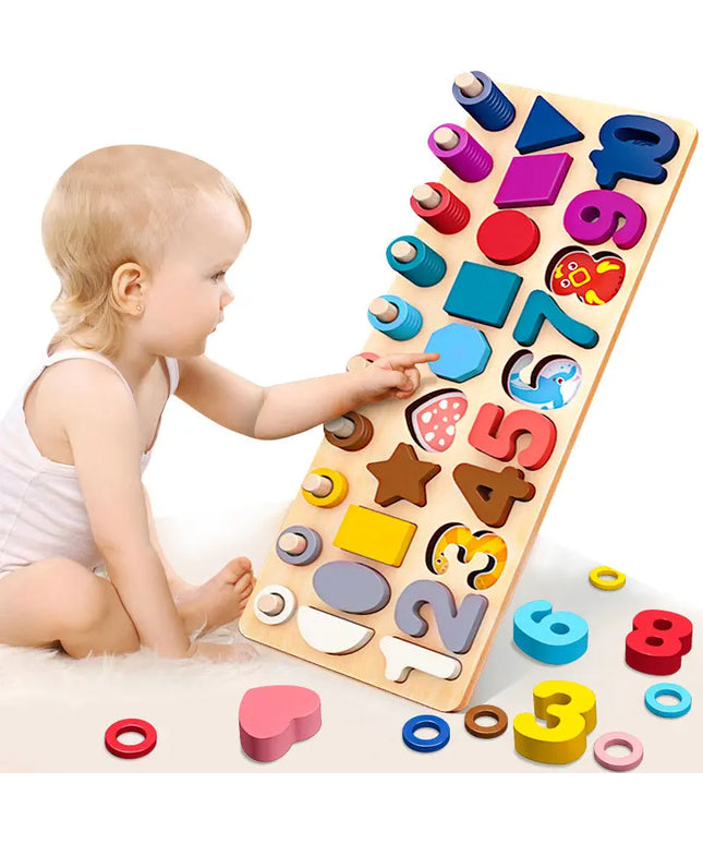 Number puzzle logarithmic board building blocks beldemo5-toys2