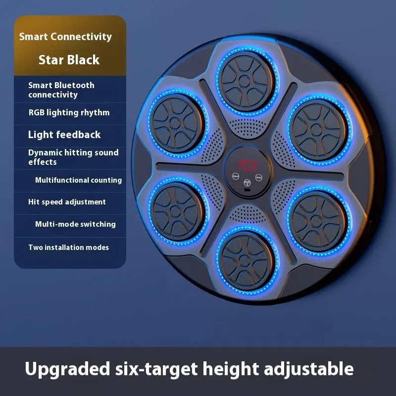 Music Boxing Machine Household With RGB Light Bluetooth Adults Mode Speed Adjustable For Indoor Kickboxing Karate Fitness Home beldemo5-toys2