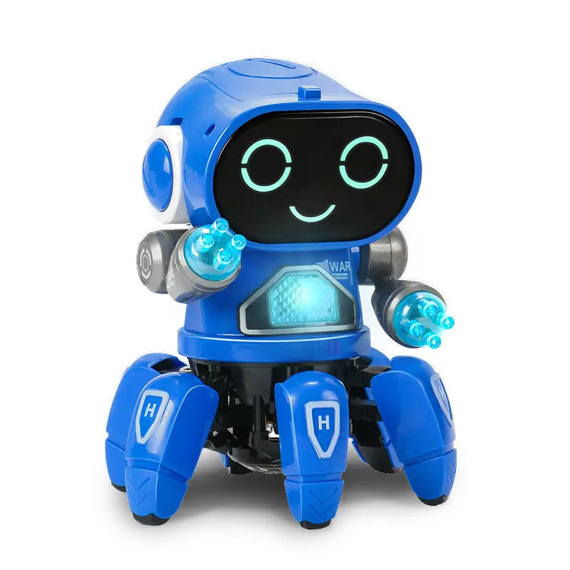 Electric Rock Robot, Music, Light, Automatic Walking, Swinging And Dancing Robot, Children's Toys beldemo5-toys2