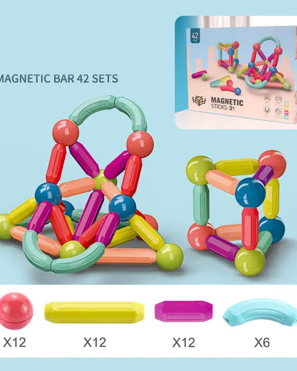 Baby Toys Magnetic Stick Building Blocks Game Magnets Children Set Kids Magnets For Children Magnetic Toy Bricks beldemo5-toys2