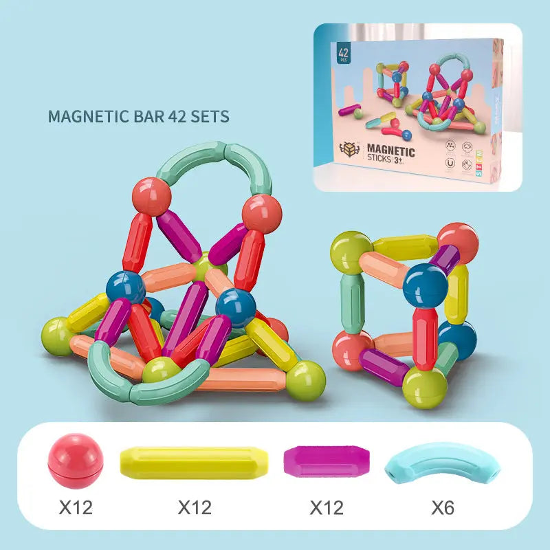 Baby Toys Magnetic Stick Building Blocks Game Magnets Children Set Kids Magnets For Children Magnetic Toy Bricks beldemo5-toys2