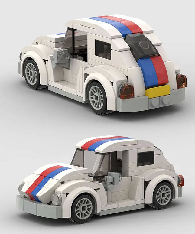 Building Block Puzzle Assembling Retro Small Particle Beetle Car beldemo5-toys2