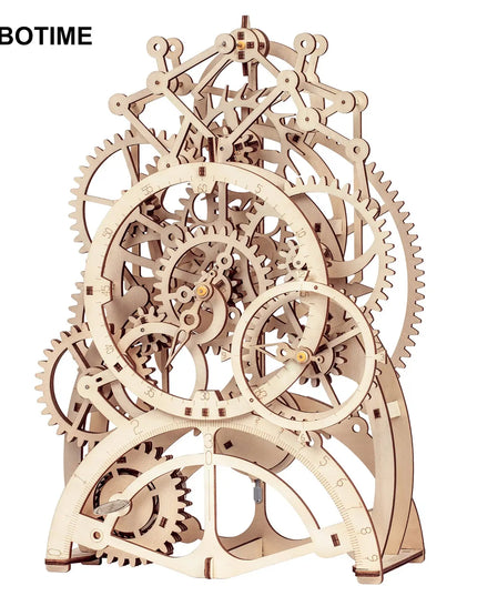 Robotime Rokr Pendulum Clock 170 Pcs 3D Wooden Puzzle Toys Building Block Kits Assembly Gifts For Children Adults Dropshipping beldemo5-toys2