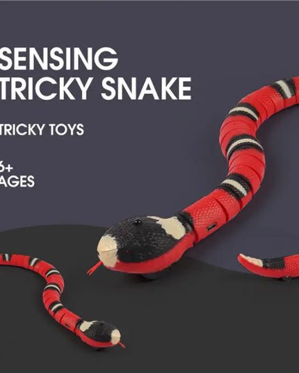 Remote Control Electric Toys Intelligent Induction Obstacle Avoidance Silver Ring Snake beldemo5-toys2