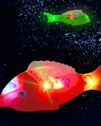 Children's Electric Fish Toy Flash Swing Projection Luminous Music Simulation beldemo5-toys2