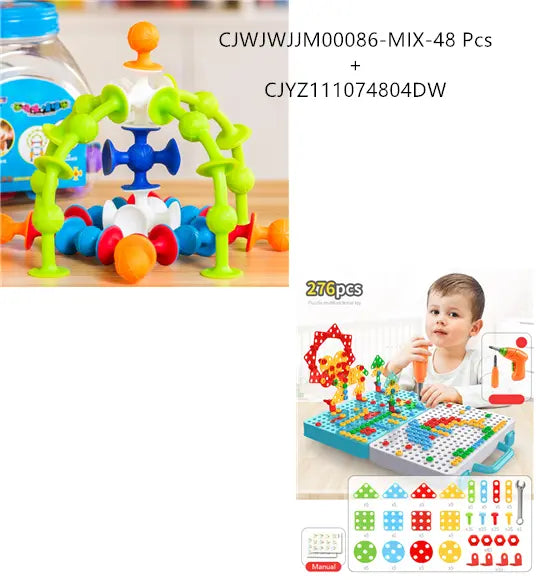Educational Toy DIY Puzzle Tower Soft Building Blocks beldemo5-toys2