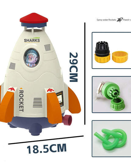 Kids Space Rocket Sprinkler Spinner beldemo5-toys2