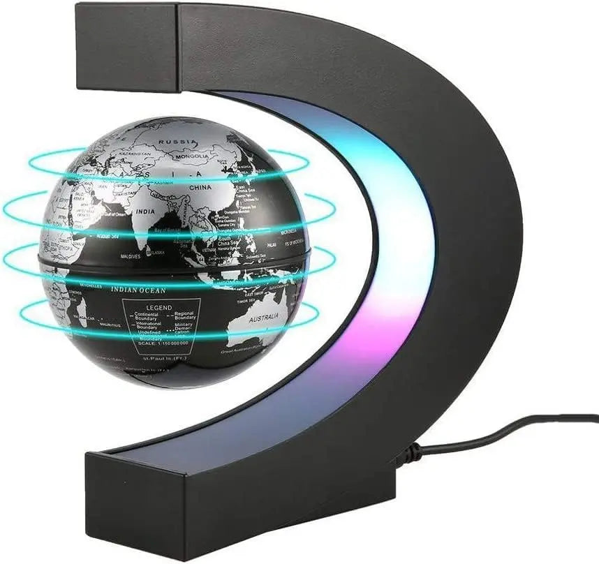 Magnetic Levitating Globe With LED Light - For Kids Adults Learning - 3.5 Inch Floating Globe Decor, Perfect Cool Gift In Office Home beldemo5-toys2