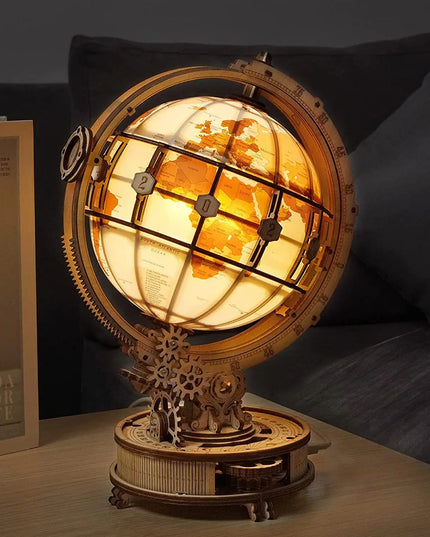 Rokr Luminous Globe 3D Wooden Hot Selling 180PCS Model Building Block Kits Toy beldemo5-toys2