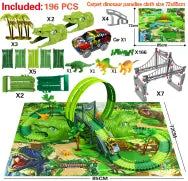 Children's Electric Assembled Track Racing Simulation Animal Tyrannosaurus Dinosaur Toy Puzzle Boy Gift beldemo5-toys2