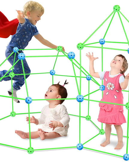 Children's Diy Bead Tent Fort Building Kit Toy Tent Building Blocks Tent Fight Tent beldemo5-toys2