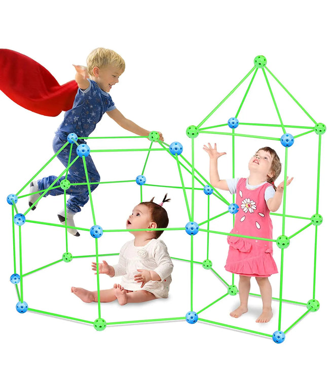 Children's Diy Bead Tent Fort Building Kit Toy Tent Building Blocks Tent Fight Tent beldemo5-toys2