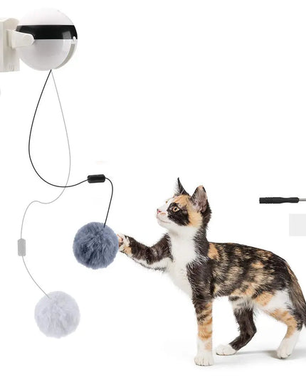 Electric Automatic Lifting Motion Cat Toy Interactive Puzzle Smart Pet Cat Teaser Ball Pet Supply Lifting Toys beldemo5-toys2