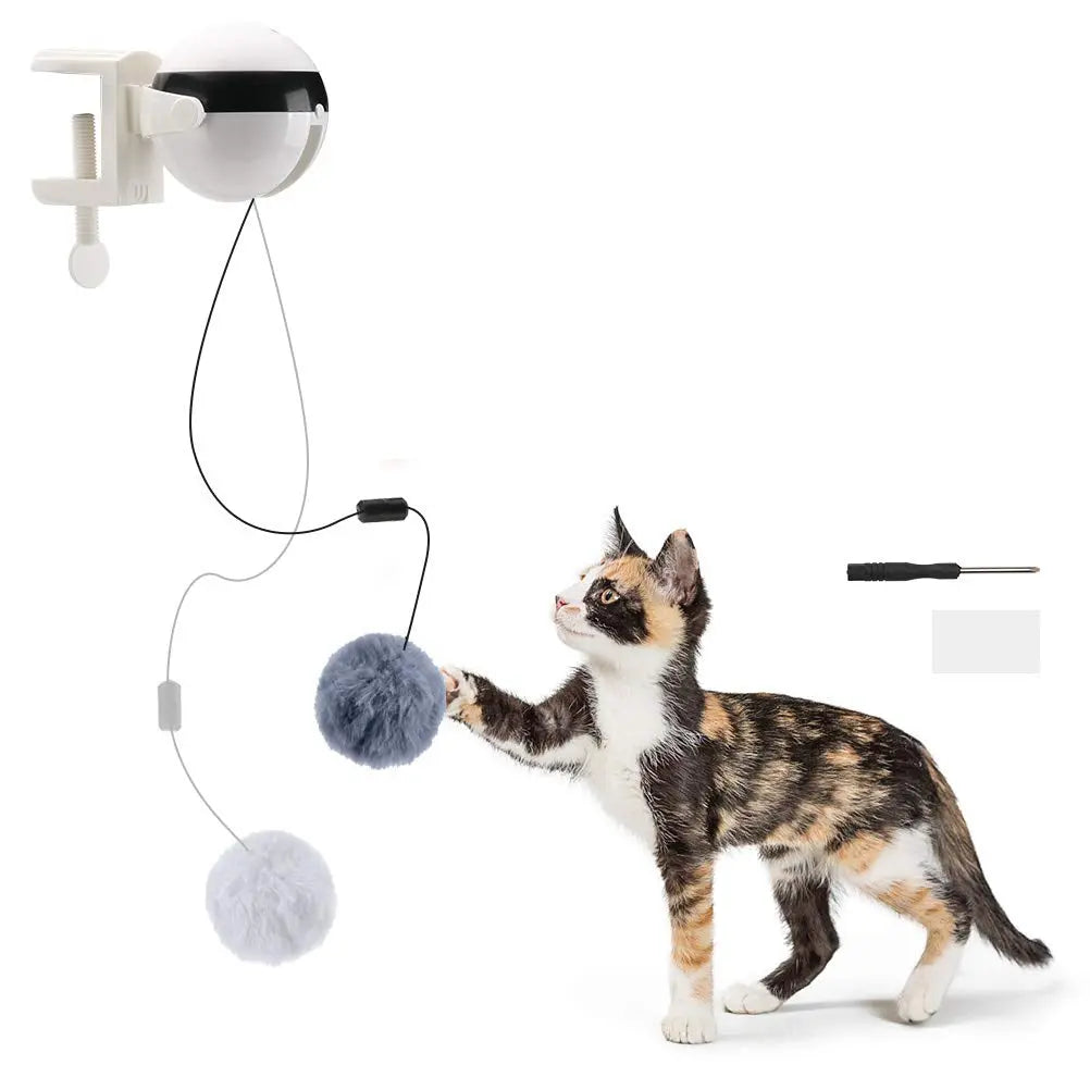 Electric Automatic Lifting Motion Cat Toy Interactive Puzzle Smart Pet Cat Teaser Ball Pet Supply Lifting Toys beldemo5-toys2