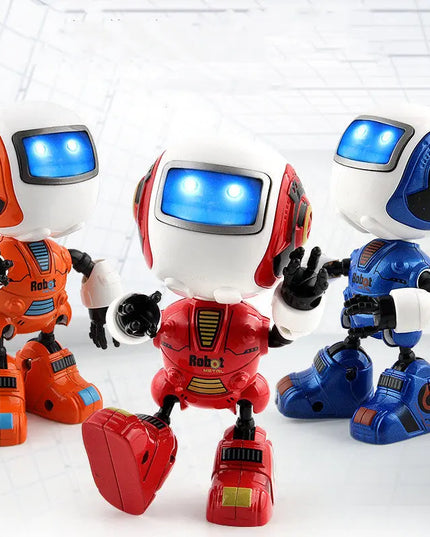 Smart Mini Alloy Robot  Induction Light And Music Spaceman Toy beldemo5-toys2