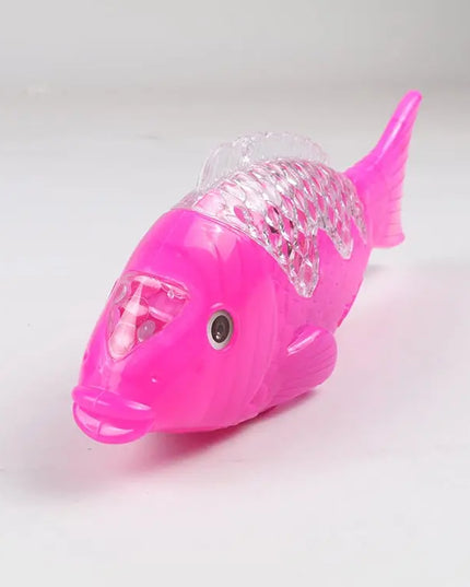 Children's Electric Fish Toy Flash Swing Projection Luminous Music Simulation beldemo5-toys2