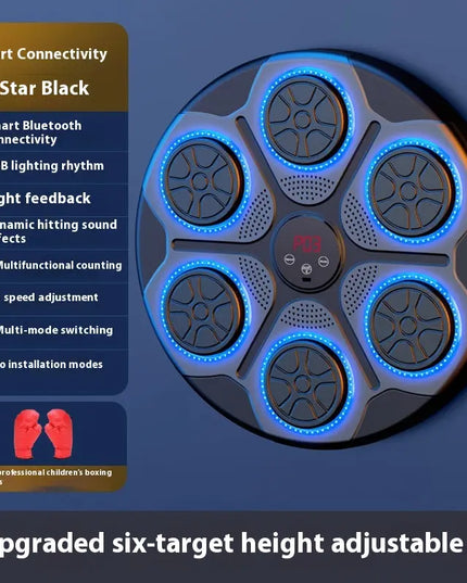 Music Boxing Machine Household With RGB Light Bluetooth Adults Mode Speed Adjustable For Indoor Kickboxing Karate Fitness Home beldemo5-toys2