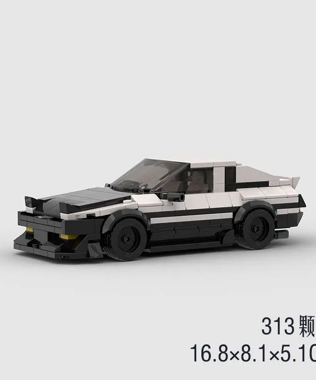 Small Particle Racing Car AE86moc Puzzle Assembled Children's Building Blocks Toy beldemo5-toys2