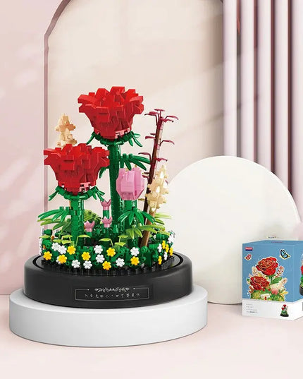 Small Particle Assembly Rose Decoration Toys beldemo5-toys2