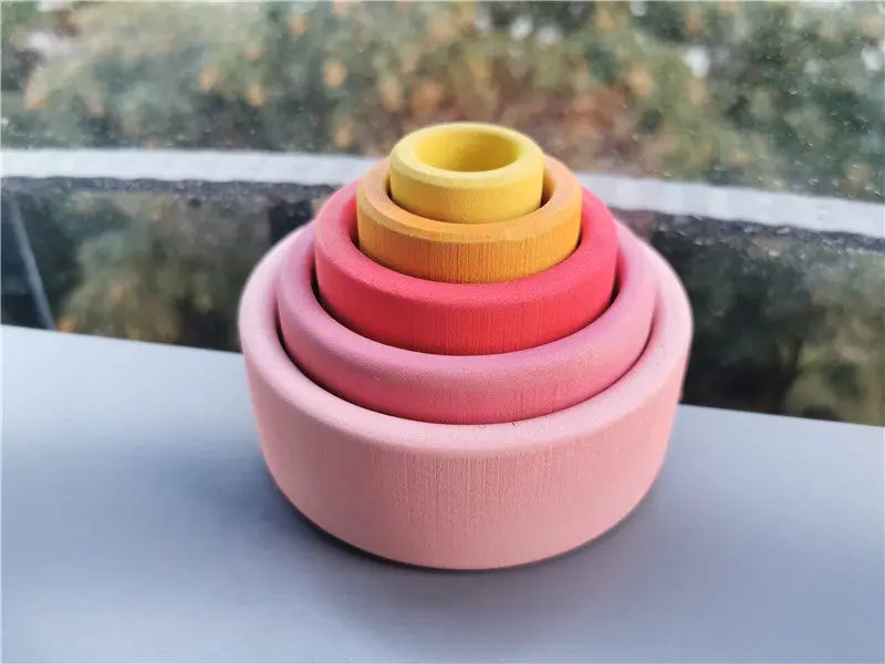 Rainbow blocks stacking bowl beldemo5-toys2