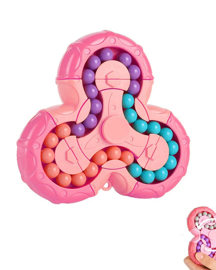 Magic Bean Puzzle Toy, Rotating Magic Bean Cube&Fidget Spinner Toys 2-in-1, Magic Ball Brain Teaser STEM Game, Gift For Kids Boys Girls, Teens And Adult For Birthday Christmas New Year beldemo5-toys2