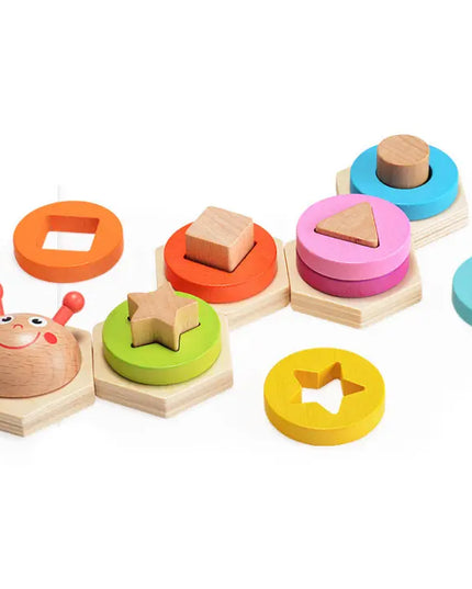 Wooden Shape Sorting Stacking Puzzle beldemo5-toys2
