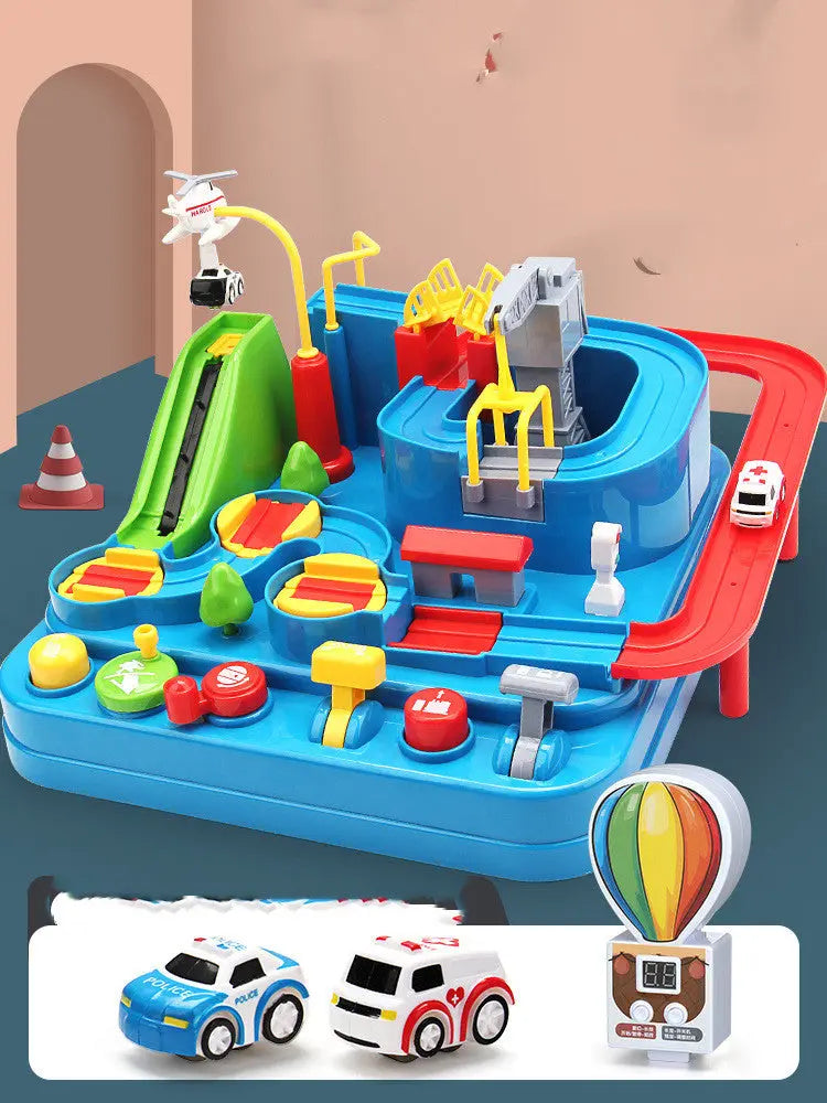 Car Adventure Adventure Toys Children Toy Girls Car Park 3 Train 4 Car Track Kids Toy beldemo5-toys2