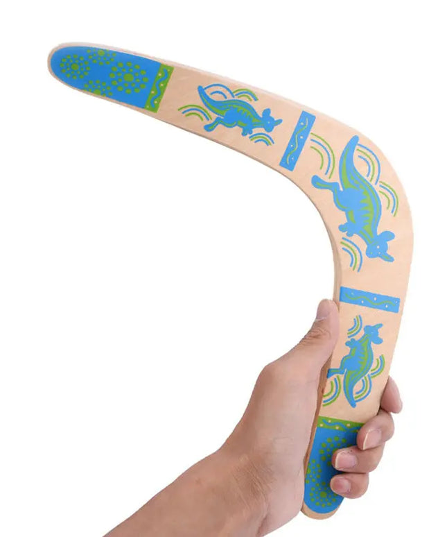 Wooden curved ruler V-shaped boomerang toy beldemo5-toys2