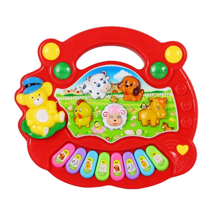 Educational Toys Farm Animal Keyboard Musical Instrument Child Baby Toys beldemo5-toys2
